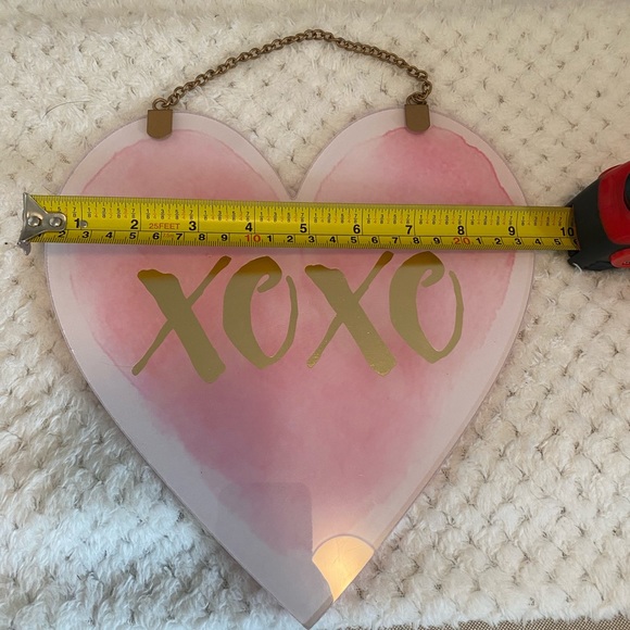 Xoxo - heart shaped wall hanger - Picture 4 of 4